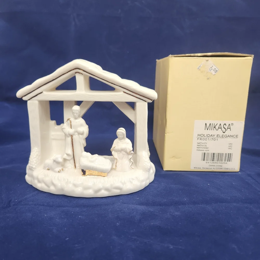 Mikasa Nativity Scene Holiday Elegance Votive Tealight Holder